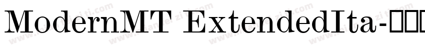 ModernMT ExtendedIta字体转换